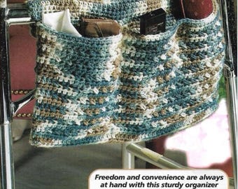 Crochet Walker Bag Pattern: Double Pocket Organizer (PDF Pattern)