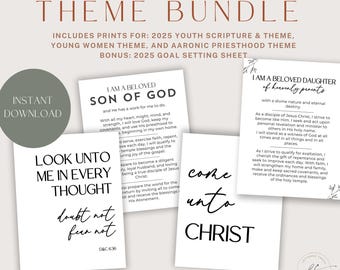 Paquete imprimible del tema juvenil SUD 2025 (descarga digital)