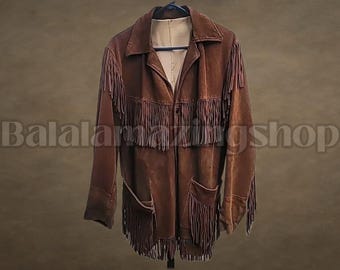 Vintage G4000 Western Fringe Jacket / Leather Jacket / Fall Winter