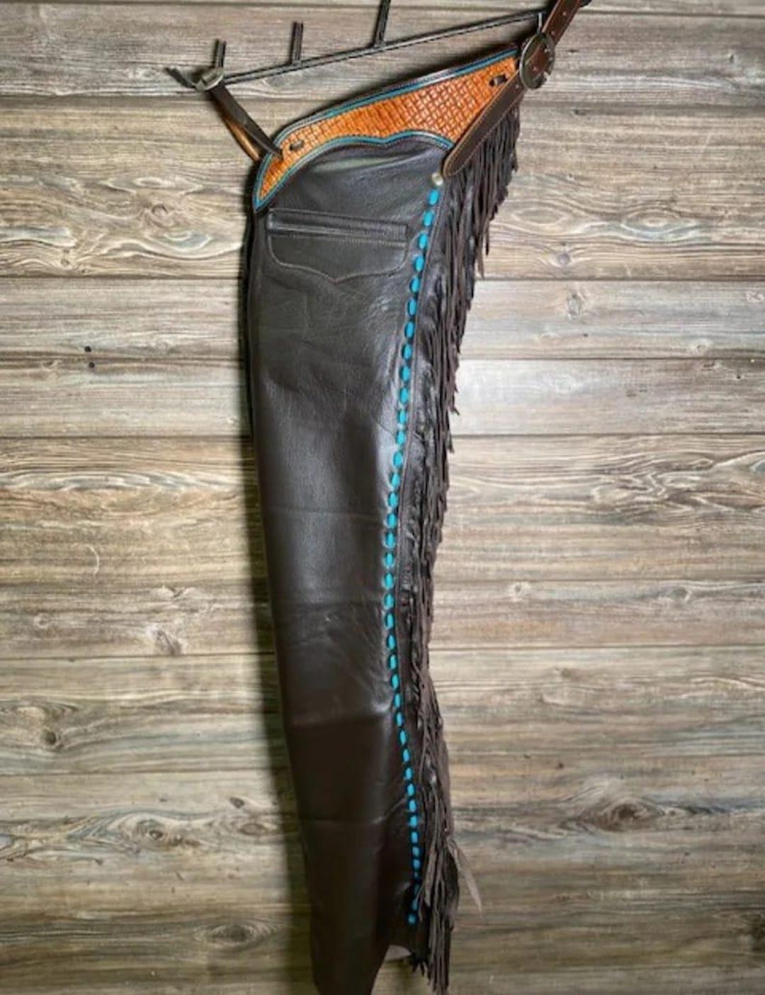 Cowhide Rodeo Chaps Handmade Cowhide Western Pant Chap: Fringed Rodeo Cowboy Style - Etsy