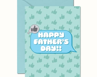 Funny Thumbs Up Father's Day Card