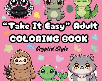Take It Easy kleurboek voor volwassenen: cryptische stijl