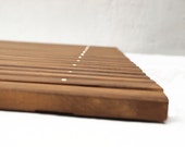 cyber monday wooden bath mat 25 quot x40 quot Rug lights Haselnut-Brown natural home deco gift idea, wooden home decor christmas gift idea for mother