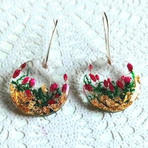 epoxi resin earrings