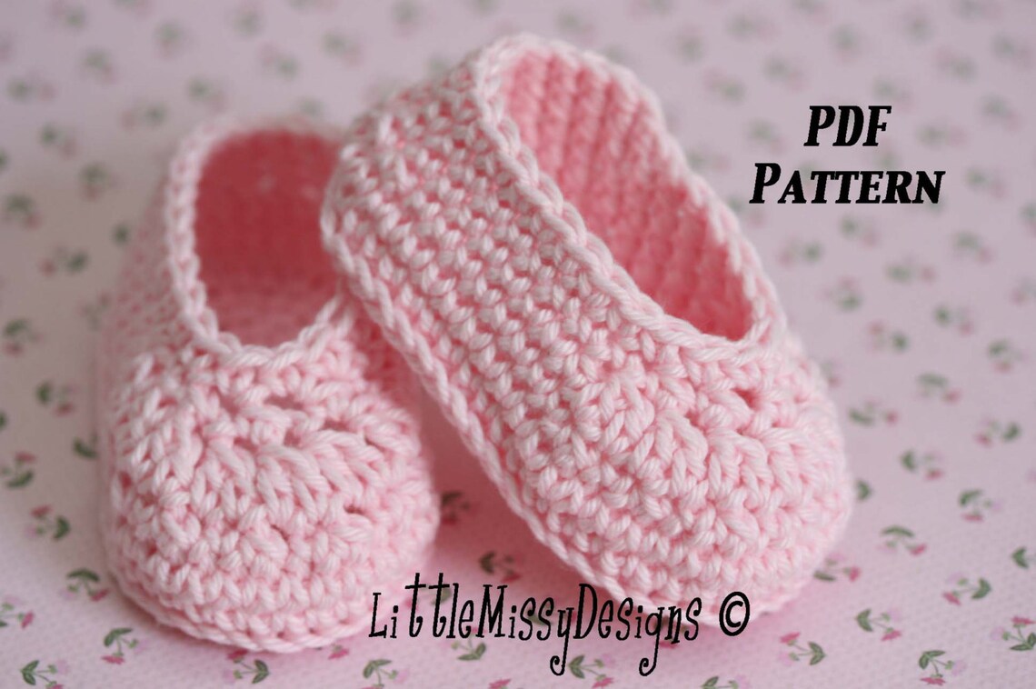 INSTANT DOWNLOAD Crochet Pattern Baby Bootie 'alanah' Shoe Tutorial