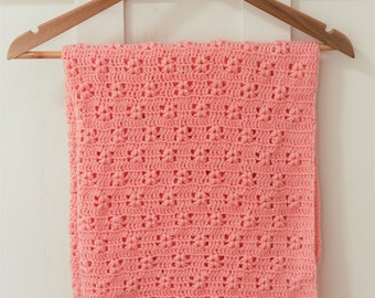 Crochet Elegant Baby Blanket Pattern - Heirloom Baby Afghan Christening Baptism Shawl