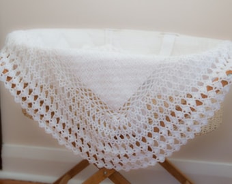 INSTANT DOWNLOAD PATTERN Crochet Royal Heirloom Baby Blanket Christening Baptism Shawl