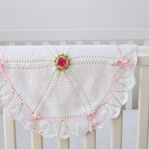 INSTANT DOWNLOAD Crochet Heirloom Vintage Style Baby Christening Baptism Shawl Crochet Pattern