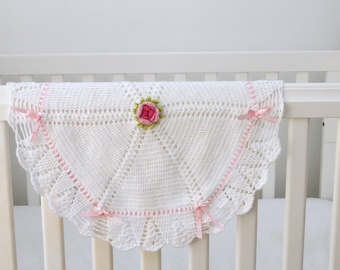 INSTANT DOWNLOAD Crochet Heirloom Vintage Style Baby Christening Baptism Shawl Crochet Pattern