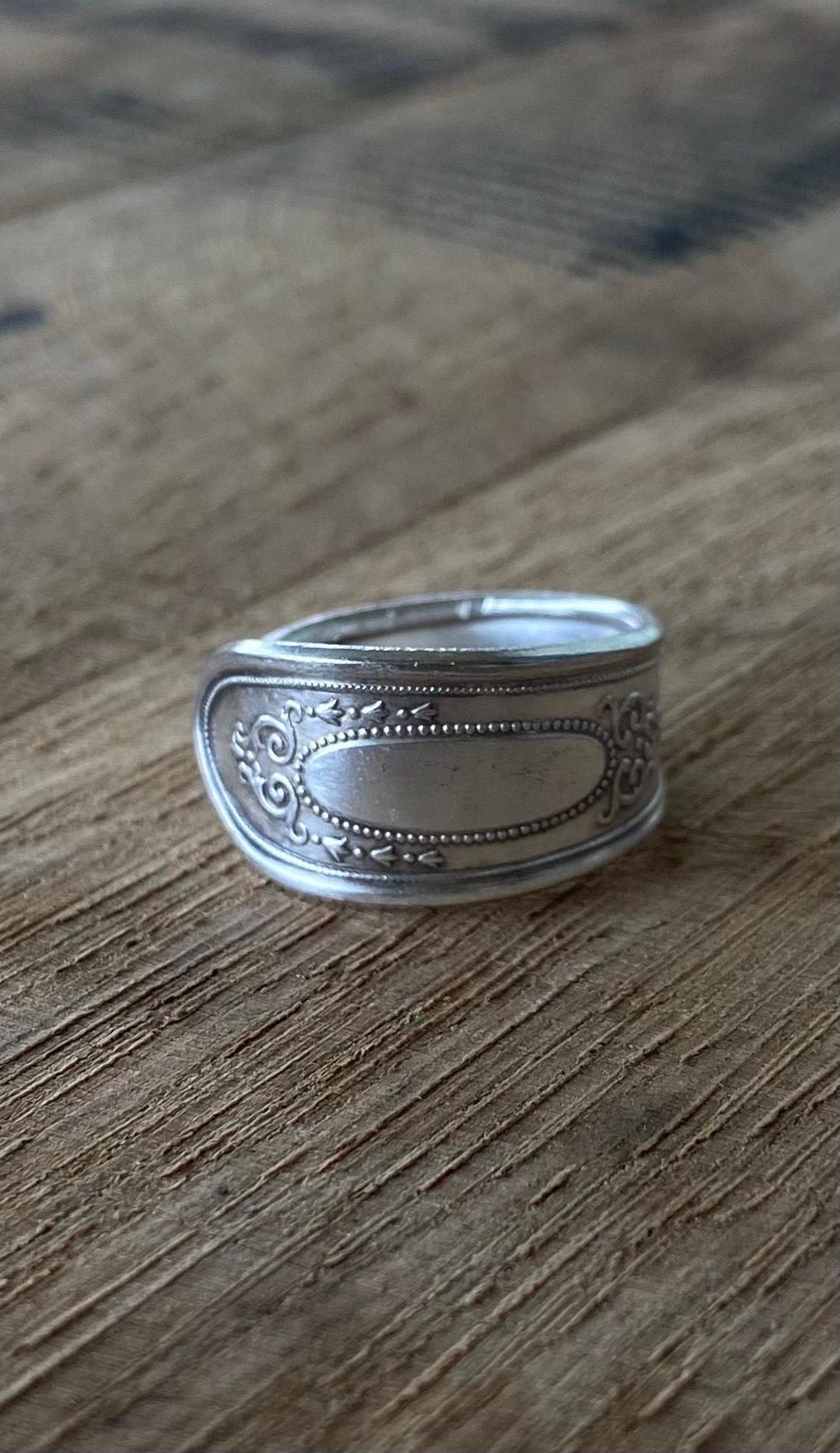 Silver Plated Spoon Ring - Etsy