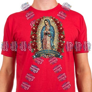 Sparkly Virgen de Guadalupe | Faux Rhinestone PNG | Instant Download image 3