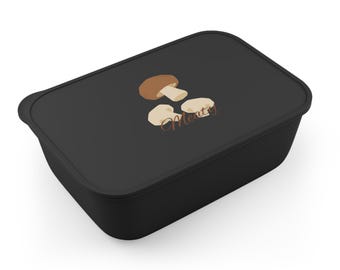 Mushroom PLA Bento Box Set: Eco-Friendly Lunch Container with Utensils
