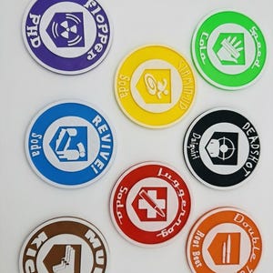 3D-geprinte Call of Duty Zombies-onderzetters | Juggernog Speed Cola | Gamercadeau | CoD Black Ops-gamingbureaudecoratie