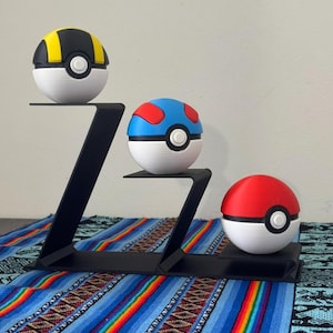 Pokeballs with Display Stand