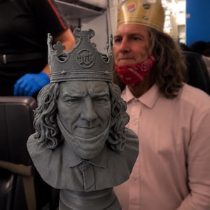Burger King Plane Guy Meme Bust | Viral Internet 3D Printed Collectible Statue