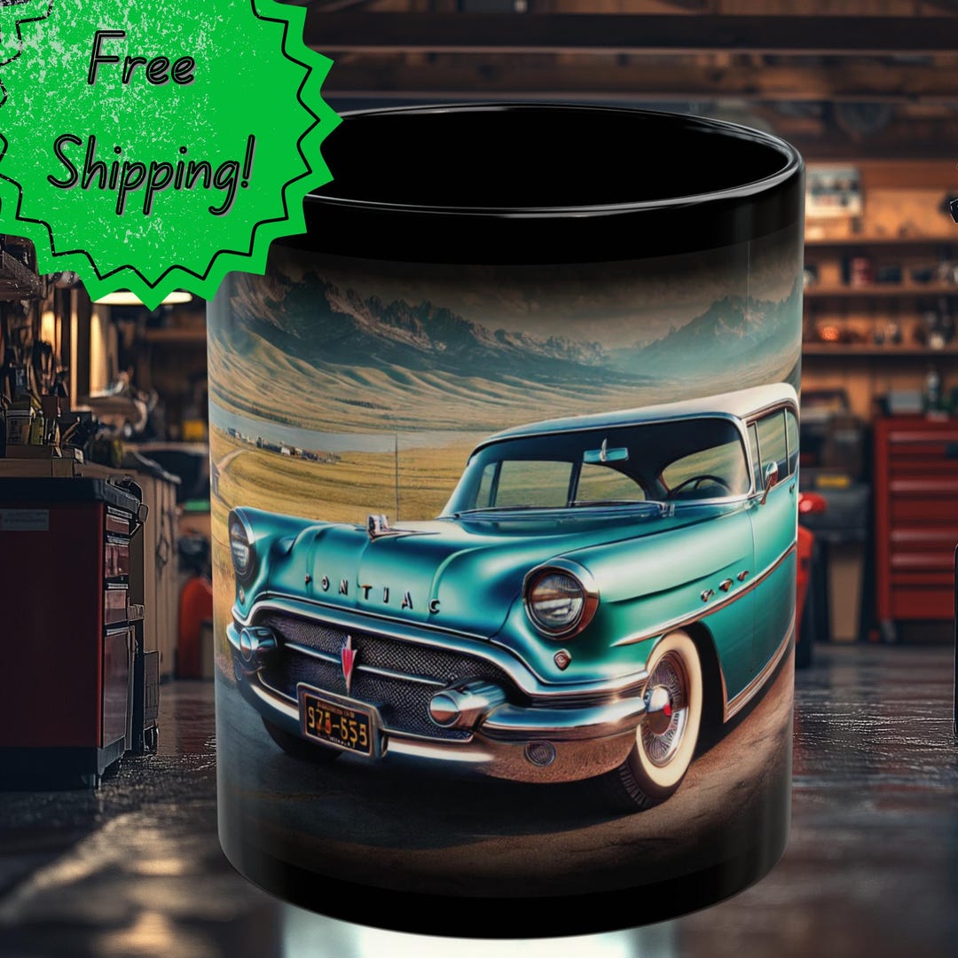1950s Vintage Car Mug, Classic Car Lover Gift, Retro Auto Mug, Vintage ...