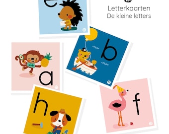Dutch Alphabet Flashcards – ABC Cards with Letters and Illustrations for Toddlers and Preschoolers (PDF Download)