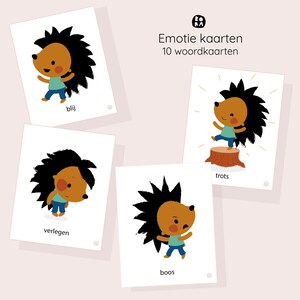 Emotion Flashcards for Kids – DUTCH - Printable Feelings Cards (10 Emotions)