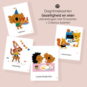 毎日のルーティンカード - オランダ語 - 拡張セット 食事とパーティー - PDFダウンロード