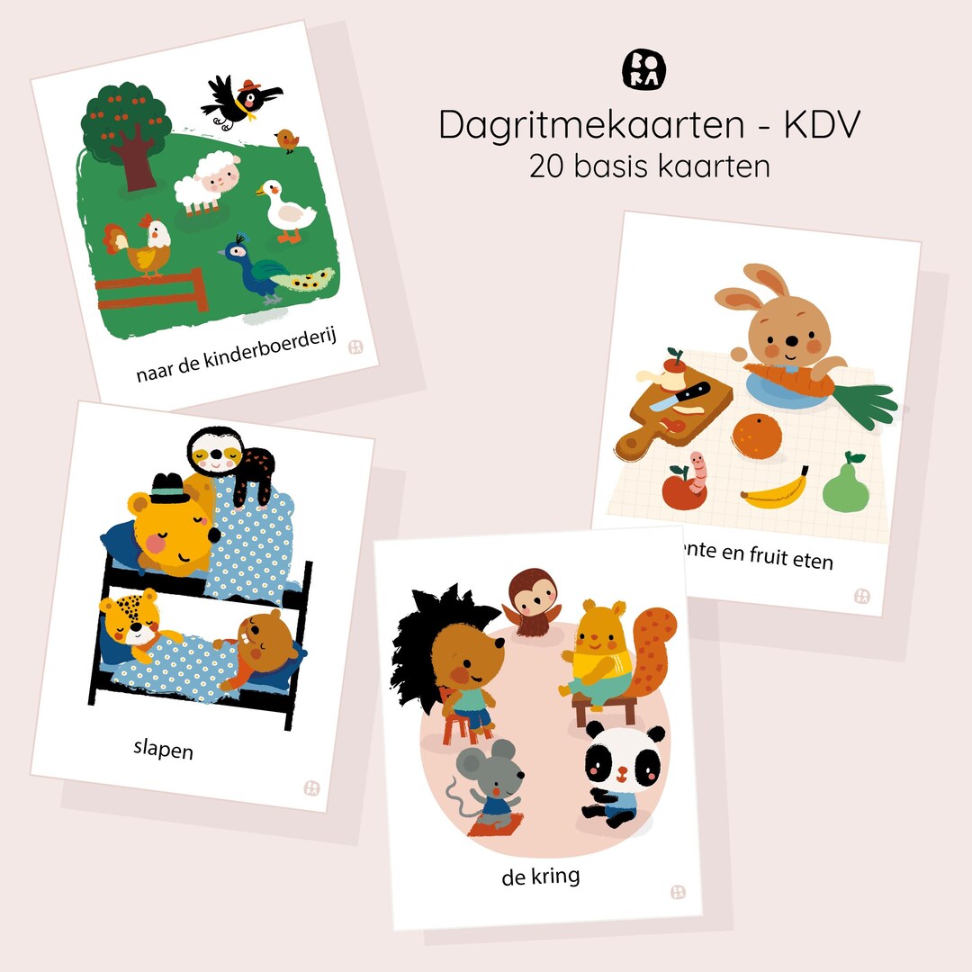 Daily Routine Cards for Daycare DUTCH – Visual Schedule - PDF Download ...
