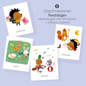 Daily Routine Cards - DUTCH - Celebration and Holiday (extenstion cardset) – PDF Download