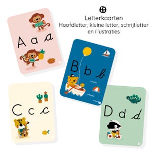 Dutch Alphabet Cards with Illustrations for Toddlers and Preschoolers (PDF Download)