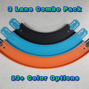 3 Lane 90 Curve Pack - Hot Wheels Track Compatible