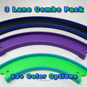 3 Lane 90 Curve Pack - Die Cast Track Compatible