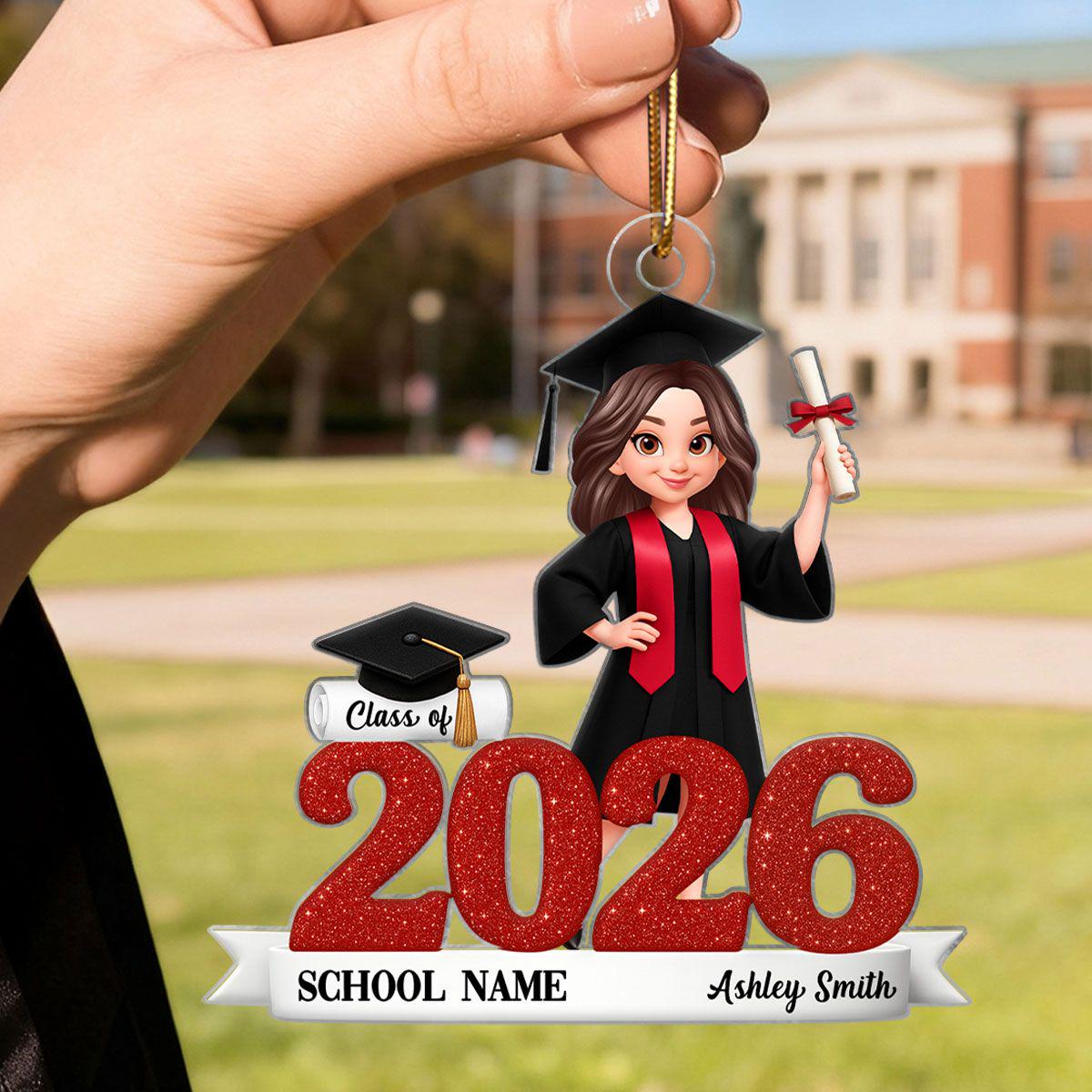 Class of 2025 2026 3D Effect Senior - Personalized Acrylic Ornament ...
