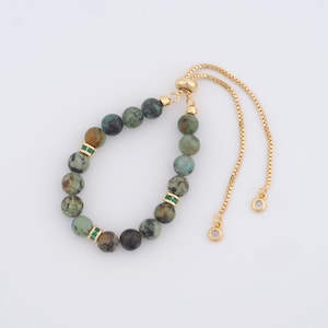 18K Gold Filled Opal Bracelet,Box Bracelet,Gift for Her