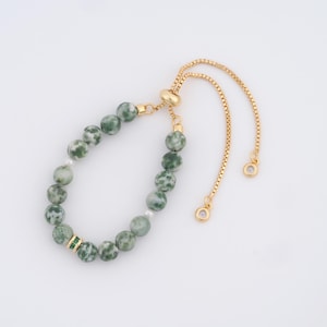 18K Gold Filled Opal Bracelet,Box Bracelet,Gift for Her