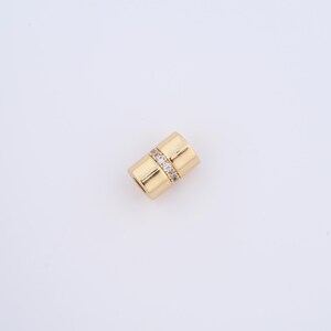18K Gold Filled Round Beads,Tube Beads for DIY Jewelry Making Supply