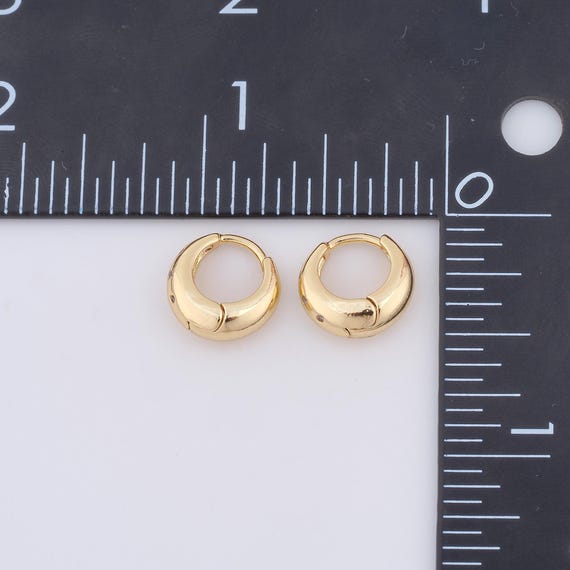 18K Gold Filled Hoop Earrings,hugging Hoop Earrings,hypoallergenic