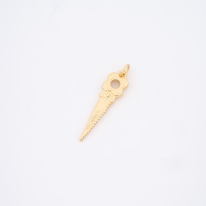 18K Gold Filled Saw Charms,Saw Pendant for DIY Jewelry Making Supply