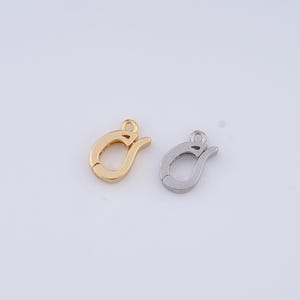 18K Gold Filled Snap Clasp,push Door Clasp for DIY Jewelry Making Supply