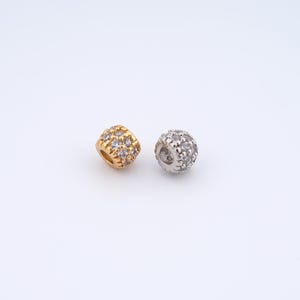 18K Gold Filled Tube Beads,Round Beads for DIY Jewelry Making Supply
