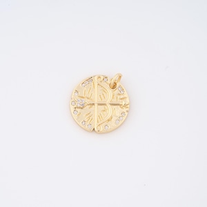 18K Gold Filled Bow and Arrow Charms,Micropavé CZ Bow and Arrow Pendant for DIY Jewelry Making Supply