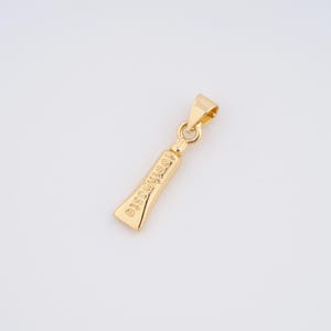 18K Gold Füllte Zahnpasta-Charms, Zahnpasta-Anhänger für die DIY-Schmuckherstellung, die Versorgung