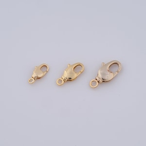 18K Gold Filled Lobster Clasp,Claw Clasp for DIY Jewelry Making Supply