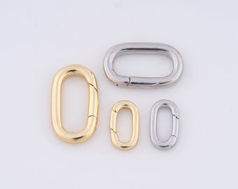 18K Gold Filled Snap Clasp,Push Door Clasp for DIY Jewelry Making Supply