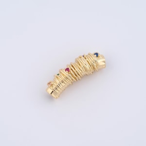 18K Gold Filled Tube Beads,Tube Beads for DIY Jewelry Making Supply