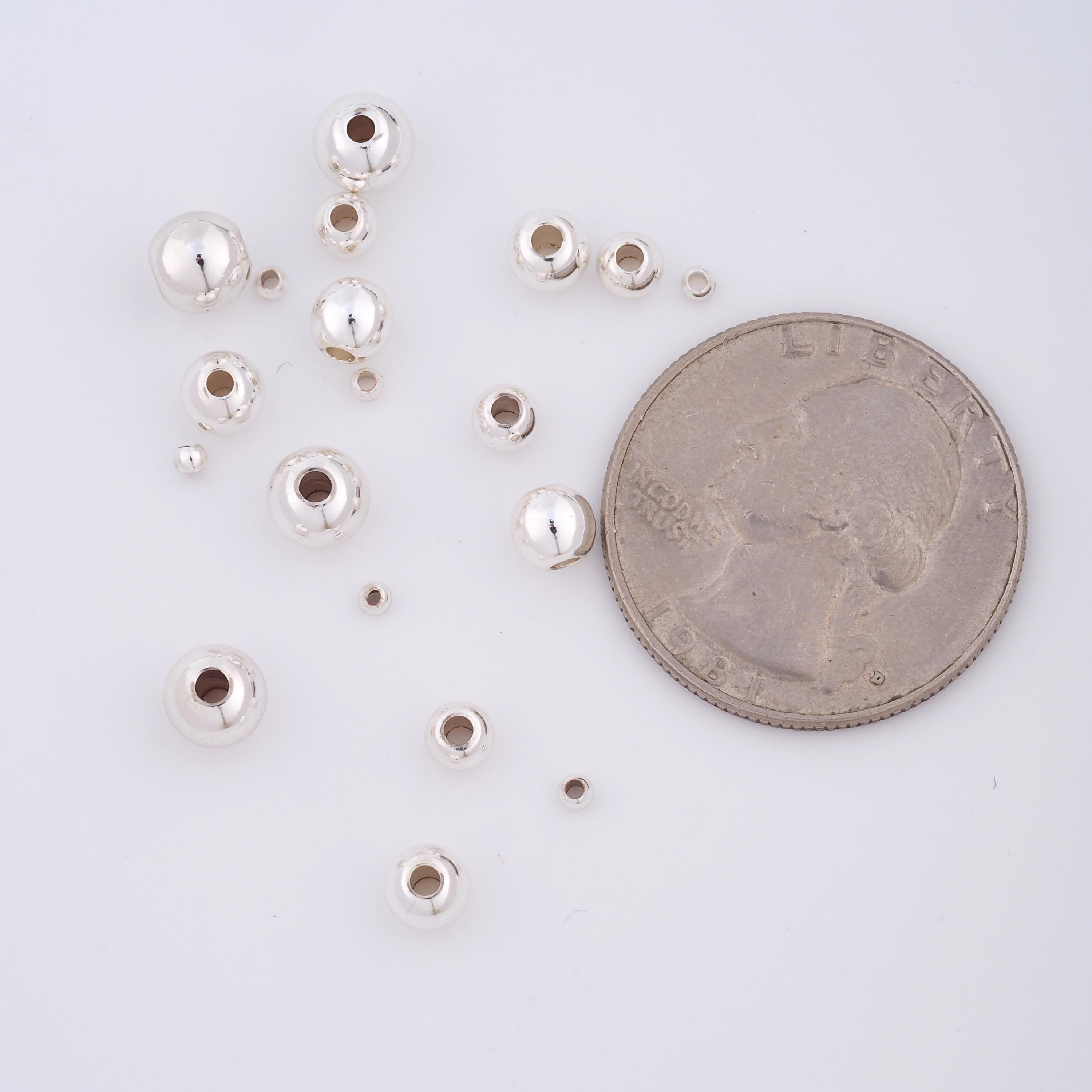 Runde Silber 8 - 8,9 Mm Perlen, Schmucksteine & -kugeln Online Kaufen