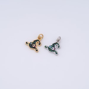 18K Gold Filled Enamel Witch Hat Charms,Witch Hat Pendant for DIY Jewelry Making Supply