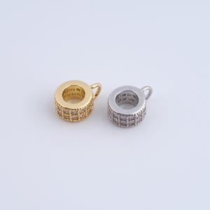 18K Gold Filled Cup Beads,Large Hole Beads for DIY Jewelry Making Supply
