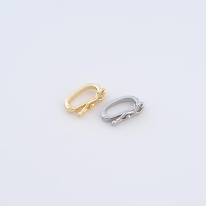 18K Gold Filled Push Door Clasp,Snap Clasp for DIY Jewelry Making Supply