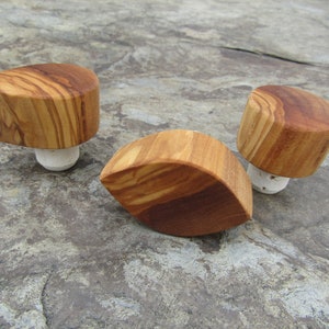 3 Tapones madera de olivo corcho tapón botella vino aletejoazul portugal regalo hombre boda amantes del vino gourmet imagen 9