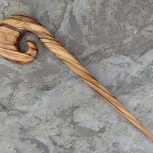 Vintage Haarnadel Aus Holz – Handgeschnitzt, 18 Cm, Für Dutt & Frisuren, Chinesisches Design