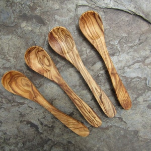 4 spoons olive wood baby child tea spoon coffee alentejoazul organic portugal larp small spoon wooden woodwork olive tree gourmet image 4