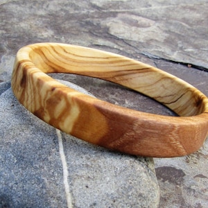 Bangle olive wood Bracelet wooden jewelry alentejoazul ,olive tree, portugal handmade natural jewelry vegan boho christmas present friend image 7