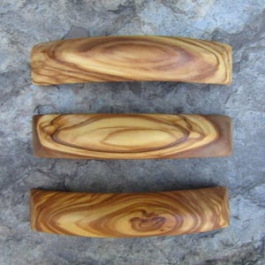 Barrette bois d'olivier pince à cheveux bois alentejoazul natural portugal artisan barrette française image 5